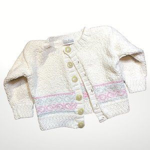 Heirloom Appalachian Baby Knit Cardigan Sweater12M